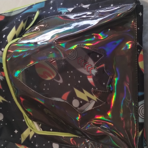 Kids Book Bag Rocket & Planet Design Unknown Manufacturer NWOT never used - Picture 2 of 11